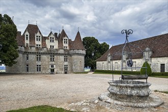The castle Chateau de Monbazillac and former wine warehouse, Dordogne, Aquitaine, France, Europe