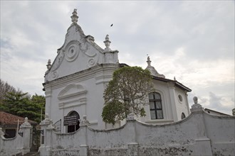 Whitewashed building Dutch Reformed Church historic town of Galle, Sri Lanka, Asia