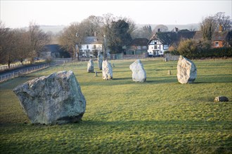 Avebury neolithic stone circle and henge, Wiltshire, England, UK