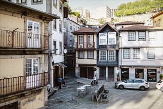 Porto, Portugal, April 17, 2023: Slow morning with people running their errands, Europe