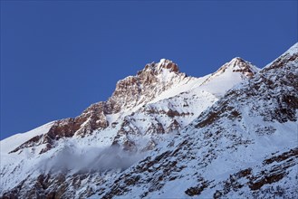 The mountain Gran Serra, Gran Paradiso National Park in the Valle d'Aosta, Italy, Europe