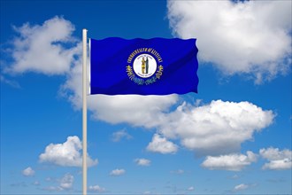 The flag of Kentucky, USA, Studio, North America