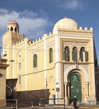 Mezquita Central, central mosque building designed by Enrique Nieto 1945, Melilla, north Africa,