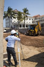 Construction site redevelopment of Galle Face hotel, Colombo, Sri Lanka, Asia