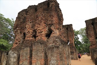 The Royal palace in the Citadel, UNESCO World Heritage Site, the ancient city of Polonnaruwa, Sri