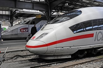 TGV and ICE, Gare de I'Est, East Paris railway station, France, Europe