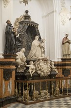 Monument to Cardinal Salazar in the Chapel of Saint Teresa, sculpture in the cathedral church,