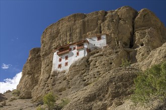 Impressively located Shergol Gompa, the Buddhist monastery partially set in the mountain cave