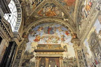 Interior view, Basilica of Santa Maria sopra Minerva, Rome, Italy, Europe