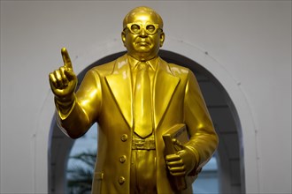 Statue, social reformer Bhimrao Ramji Ambedkar, Pondicherry or Puducherry, Tamil Nadu, India, Asia