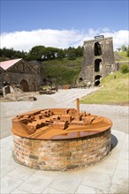 Ironworks museum industrial archaeology, UNESCO World Heritage site, Blaenavon, Monmouthshire,