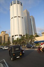 Modern architecture buildings central Colombo, Sri Lanka, Asia, BOC building and Twin Towers World