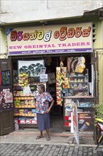 Small local shop in the historic town of Galle, Sri Lanka, Asia