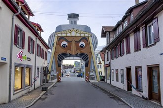 Large Goleztor gate in Donaustrasse at the entrance to Riedlingen town centre, Riedlingen an der