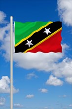 The flag of St Kitts and Nevis, Studio