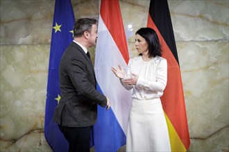 (R L) Annalena Baerbock, Federal Minister for Foreign Affairs, meets Xavier Bettel, Foreign