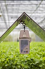 Temperature and humidity data logger in greenhouse