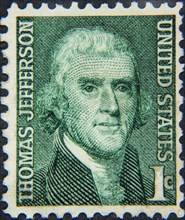 Thomas Jefferson (1743-1826), author of the Declaration of Independence and the third U.S.