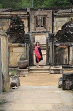 Hatadage building, The Quadrangle, UNESCO World Heritage Site, the ancient city of Polonnaruwa, Sri