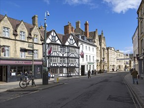 Town centre street, Cirencester, Gloucestershire, England, UK