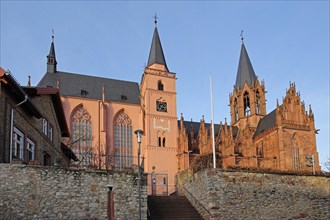 Gothic St Catherine's Church, Oppenheim, Rhine-Hesse region, Rhineland-Palatinate, Germany, Europe