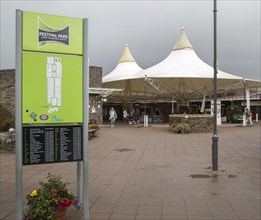 Festival Park shopping centre, Ebbw Vale, Blaenau Gwent, South Wales, UK