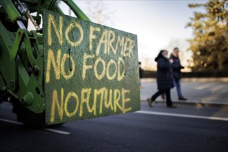 Farmers protest nationwide against the German government's agricultural policy Berlin, 08.01.2024