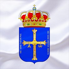The coat of arms of Asturias, Spain, Studio, Europe