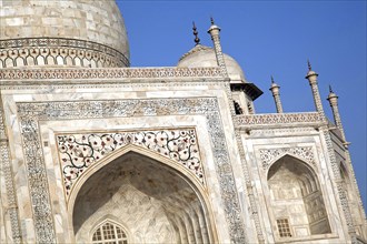 The Taj Mahal in Agra, Uttar Pradesh, India, Asia