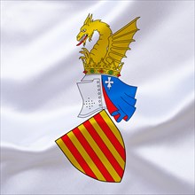 The coat of arms of Valencia, Spain, Europe, EU, Studio, Europe