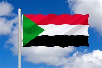 The flag of Sudan, North Africa, Studio