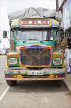 Brightly decorated lorry town of Haputale, Badulla District, Uva Province, Sri Lanka, Asia