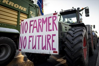 Pictures taken during the farmers' protests in Berlin. Farmers are demonstrating against the