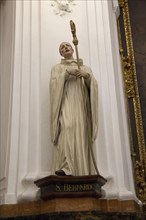 Statue of Saint Bernard, Chapel of Saint Teresa, cathedral church, Cordoba, Spain, Europe
