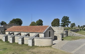 The Saint-Luc gunpowder magazine, poudriere with flying-buttresses at Brouage, Hiers-Brouage,