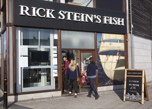 Rick Stein's Fish restaurant, famous TV chef, Falmouth, Cornwall, England, UK