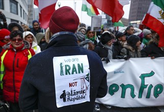 Demonstration in solidarity with the protests in Iran and remembrance of the killing of people by