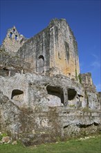 Chateau de Commarque, medieval castle at Les Eyzies-de-Tayac-Sireuil, Dordogne, Aquitaine, France,