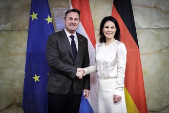 (R L) Annalena Baerbock, Federal Minister for Foreign Affairs, meets Xavier Bettel, Foreign