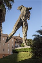 Minotaur sculpture, by sculptor Victor Ochoa, Jerez de la Frontera, Spain, Europe