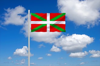 The flag of Basque Country, Spain, Studio, Europe