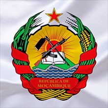 Africa, African Union, the coat of arms of Mozambique, Studio