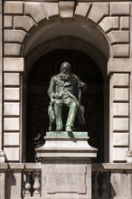 Statue of Hendrik Concience in the city Antwerp, Belgium, Europe