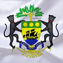 Africa, African Union, the coat of arms of Gabon, Studio