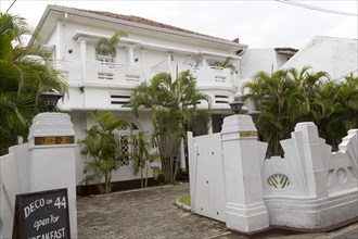 Art Deco building historic town of Galle, Sri Lanka, Asia