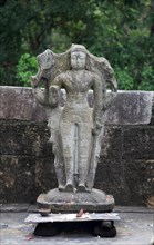 Vishnu Devale number 2 stone image, UNESCO World Heritage Site, the ancient city of Polonnaruwa,