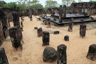UNESCO World Heritage Site, ancient city Polonnaruwa, Sri Lanka, Asia, Buddha Seema Pasada