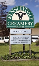 Wensleydale Creamery cheese factory visitor centre, Hawes, Yorkshire Dales national park, England,