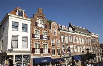 Historic merchant houses in central Utrecht, Netherlands