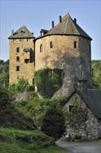 The medieval Reinhardstein Castle at Robertville in the Belgian Ardennes, Belgium, Europe